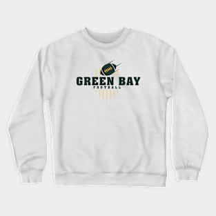 Green Bay Football Team Color Crewneck Sweatshirt